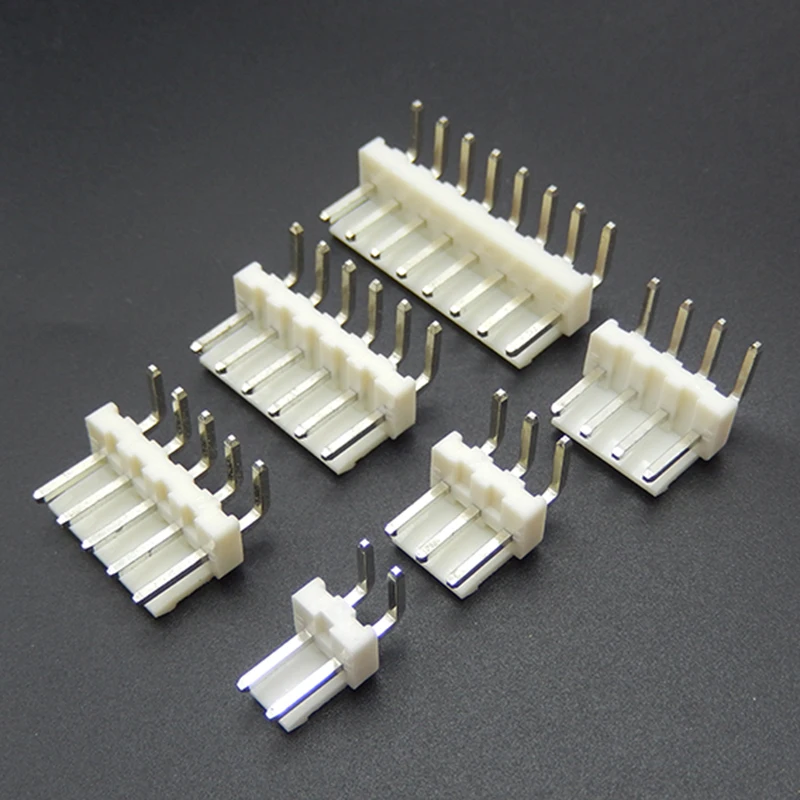 20PCS VH 3.96 2/3/4/5/6/7/8P pin Header 3.96MM male Terminal VH3.96 Connectors VH-AW right angle pins 90 degree