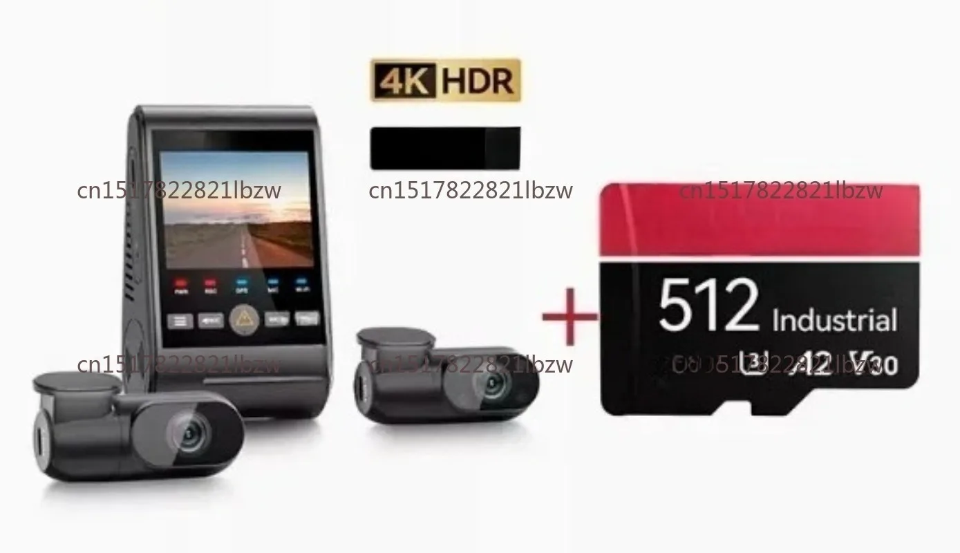 A229 Pro driving recorder with multi-lens, three-channel recording, 4K+2K+infr HDR