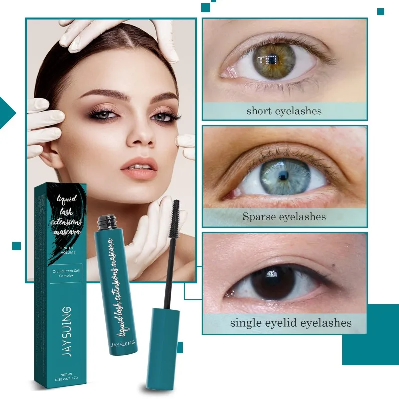 

EOEKKY Long and Thick Mascara Curl and Shape Eyelashes Naturally Hold Makeup Without Blending Black Mascara