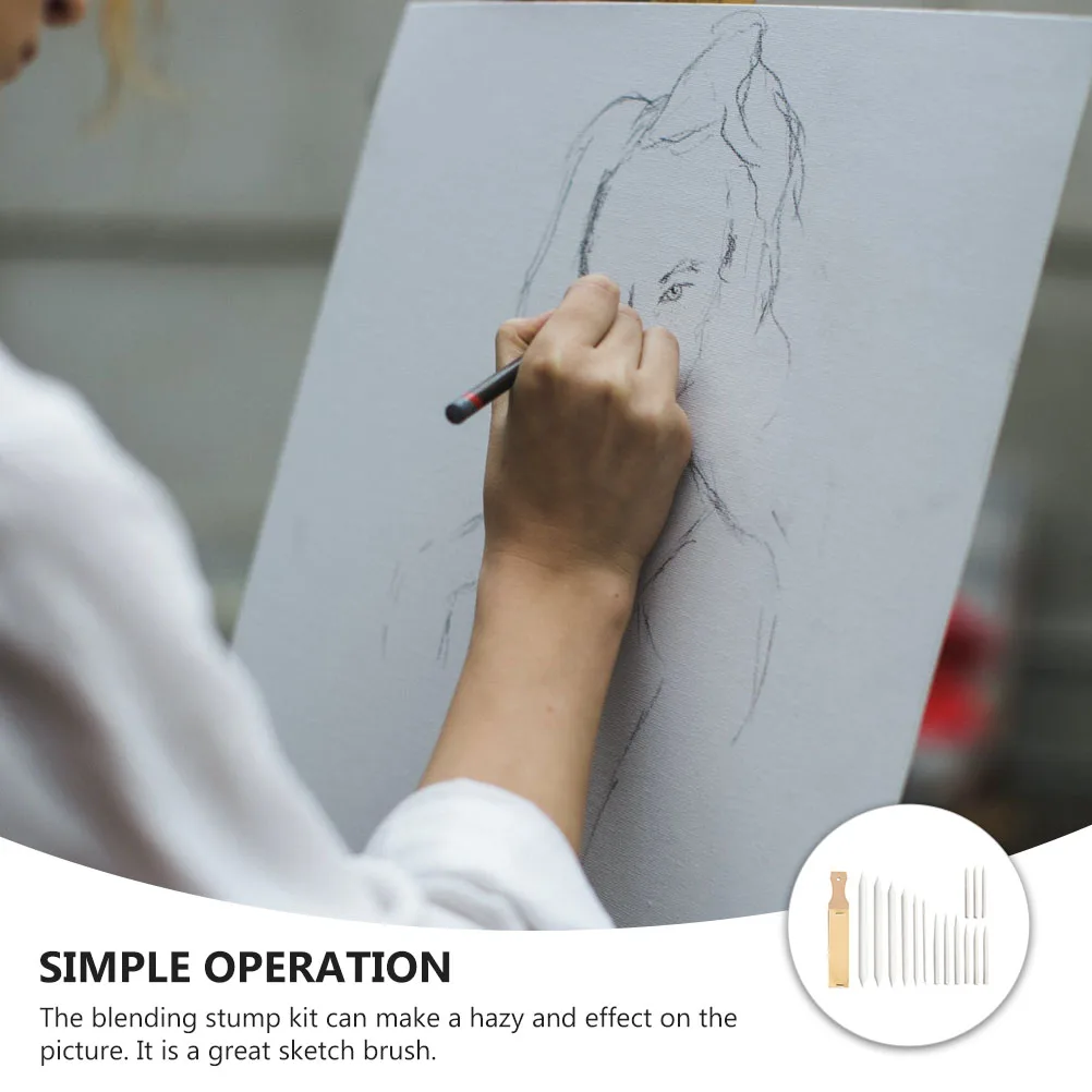 

Shading Pencils for Sketching Rub Sandpaper Board Smudge Sticks Drawing Blender