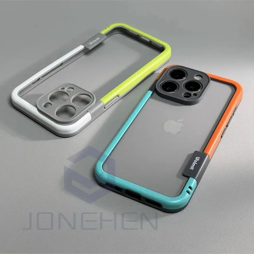 Dual Color Bumper Case For iPhone 15 14 13 12 Mini 11 16 Pro Max 16 Plus X S XS XR Shockproof Soft Silicone Frame Without Cover