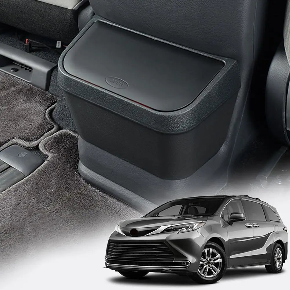 

Trash Can for Toyota Sienna 2024 2023 2022 2021 Modification Waterproof in- Trash can for Toyota Sienna 2021-2024 Accessories Bl