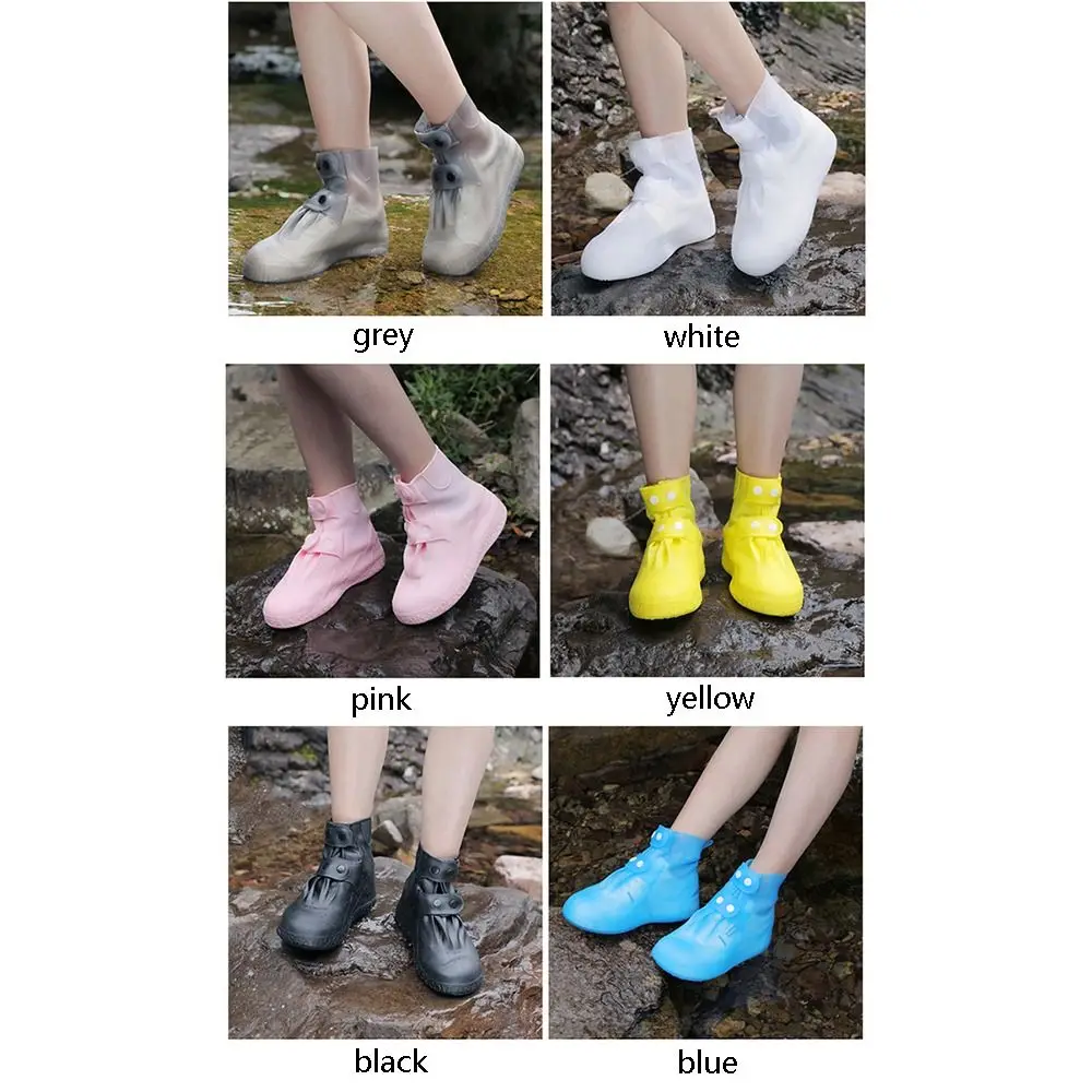 Waterproof Rain Boot Covers Non-Slip Sand Control Outdoor Rain Shoes Foldable Wear-resistant Shoes Protector Overshoes