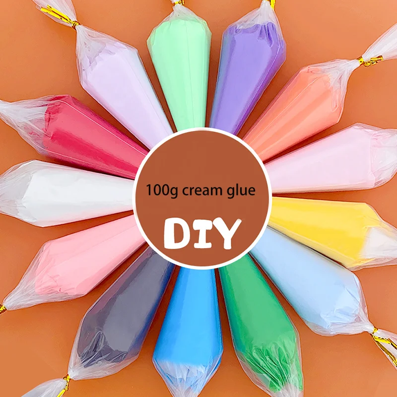 100g Resin DIY Cream Fake Whipped Clay Glue Simulation Gel Mobile Shell DIY Craft Soft Clay Decoration Accessory Diy