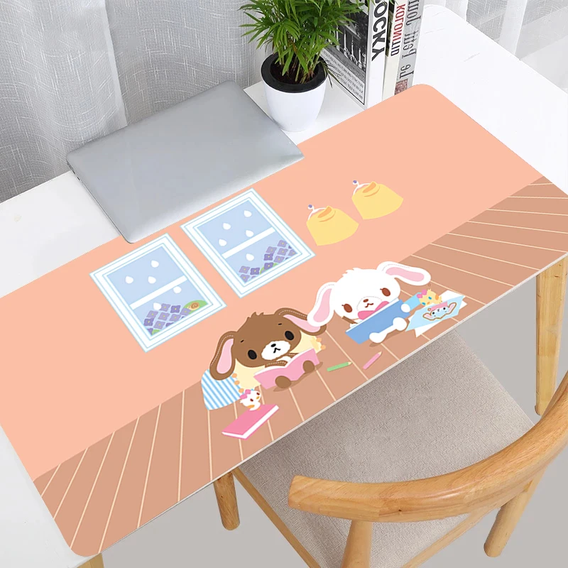 Tappetino per mouse grande S-sugar Bunnies xxl Kawaii Laptop da ufficio Giocatori di e-sport Tappetini da scrivania Accessori da gioco per PC Tappetino per mouse Tappetino per tastiera