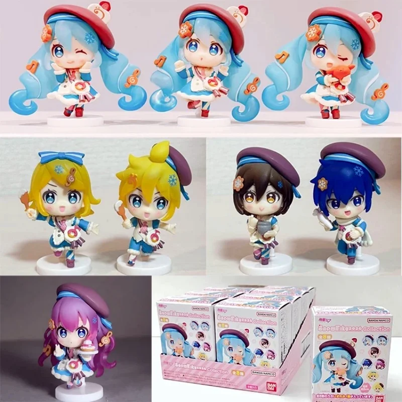 バンダイオリジナル初音ミクガシャポンアクションフィギュアリンルカレンメイコカイト元カシャポングッズおもちゃアニメ装飾品ギフト