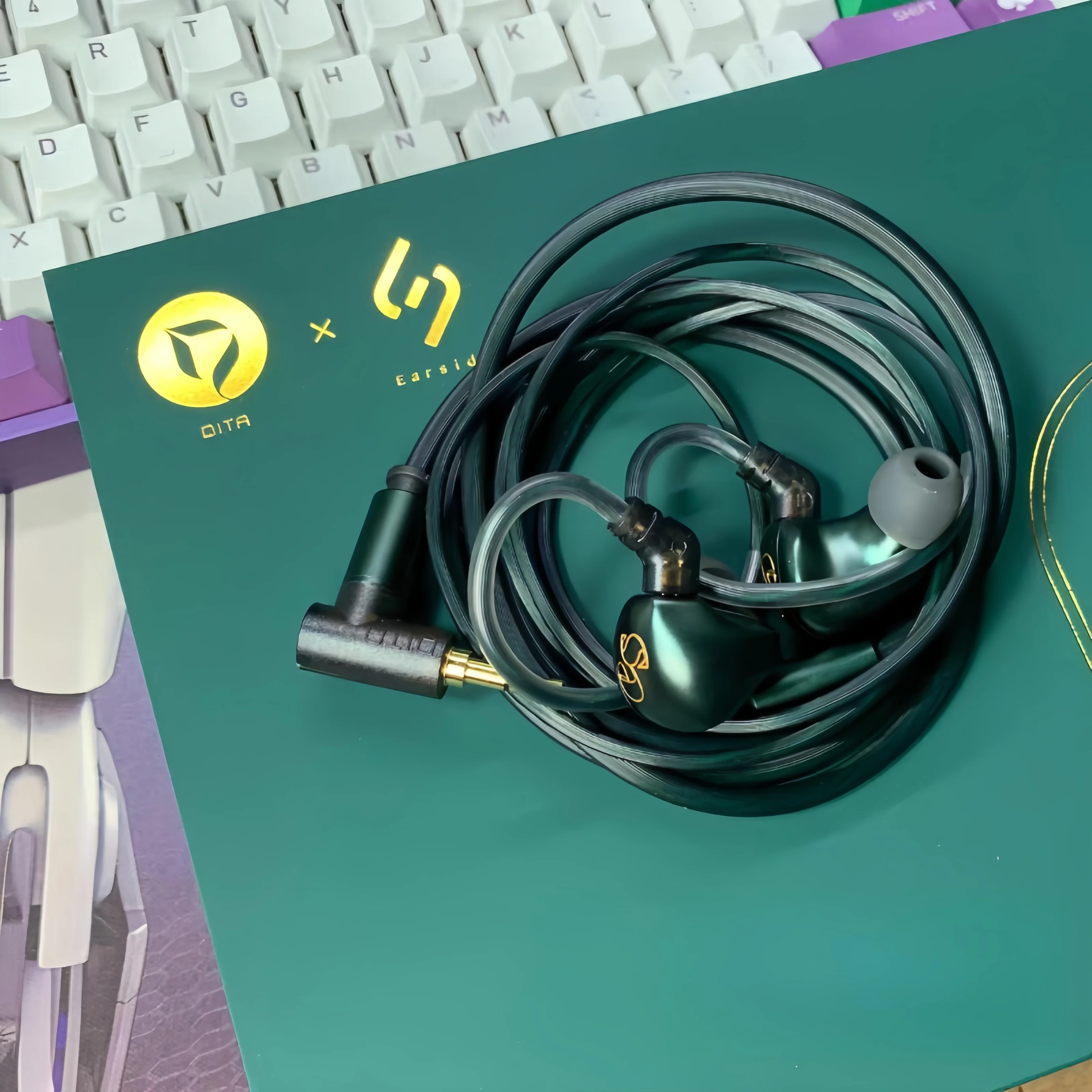 

DITA ES CNC Metal Dynamic Hifi Music Monitor Studio Audiophiles In Ear Stereo Bass Earphones Popular Vocals APV2 Type-c