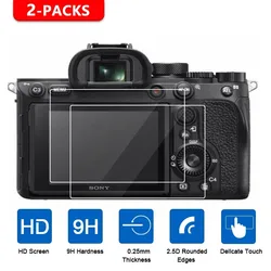 Szkło hartowane 2 sztuki osłona ekranu 0.25mm do kamery Sony A9 III/A7 IV/A7R V/A7C II/A7CR/ZV-E1