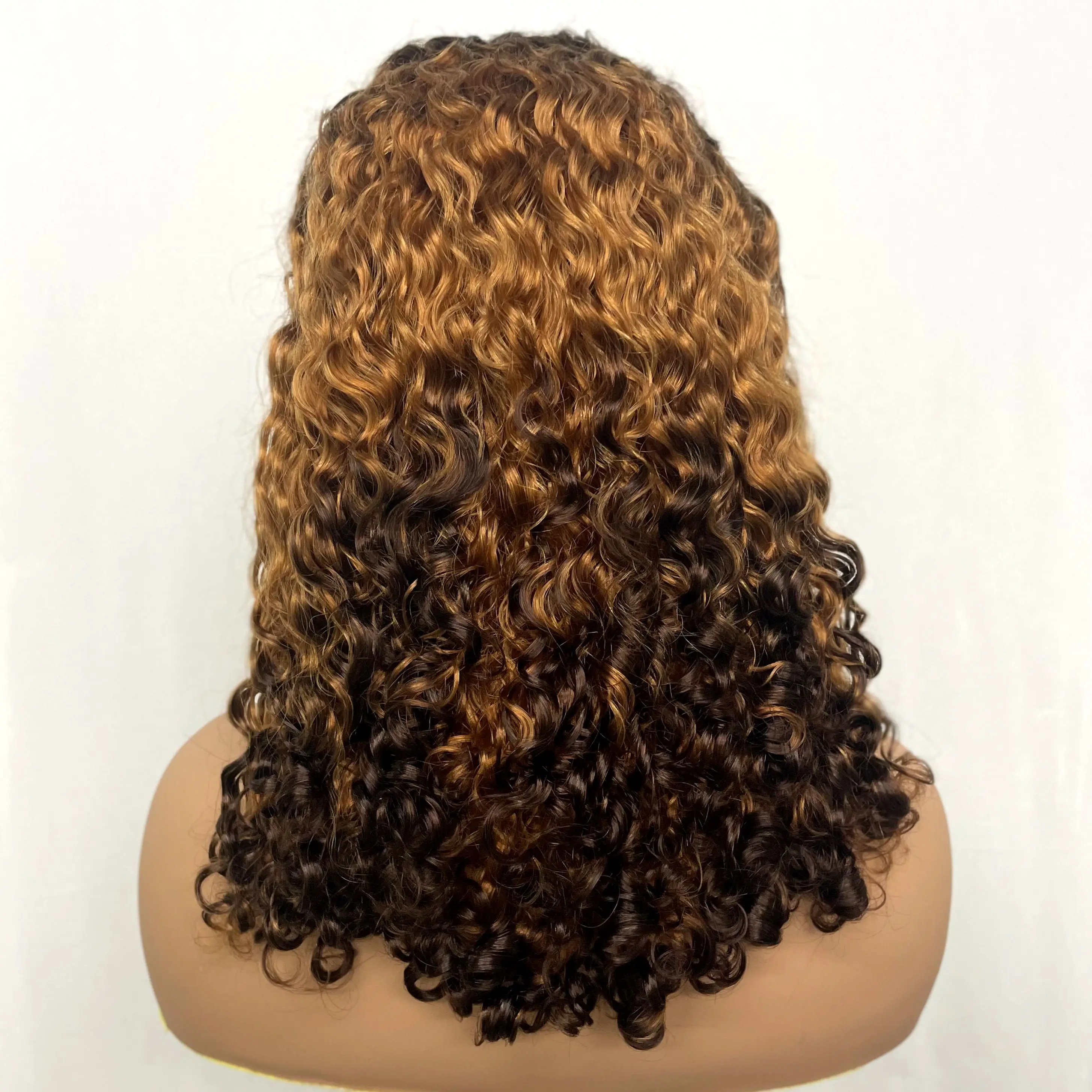 

200% Natural Water Wave Human Hair Wigs 12-20Inch 13x4 Transparent Lace Frontal Burmese Bouncy Curly Hair Wigs for Black Women