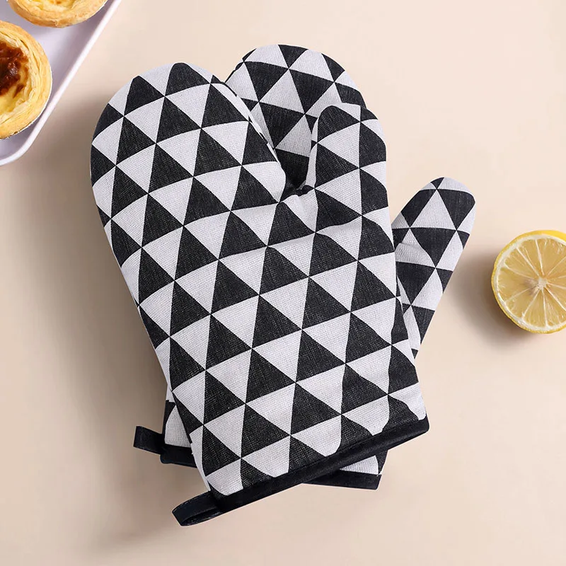 Manoplas térmicas resistentes al calor para ollas calientes, guantes de cocina, almohadilla para agarraderas y estufa, 1 par