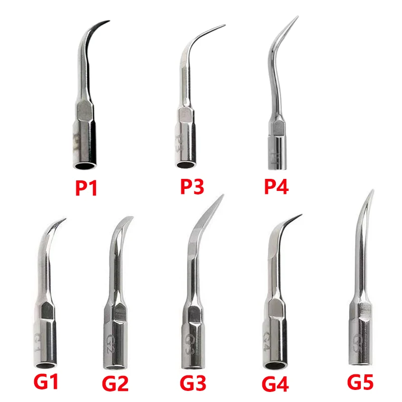 5pcs punte per Scaler ad ultrasuoni dentali per EMS Woodpecker Ultrasonic Scaler manipolo attrezzatura per odontoiatria