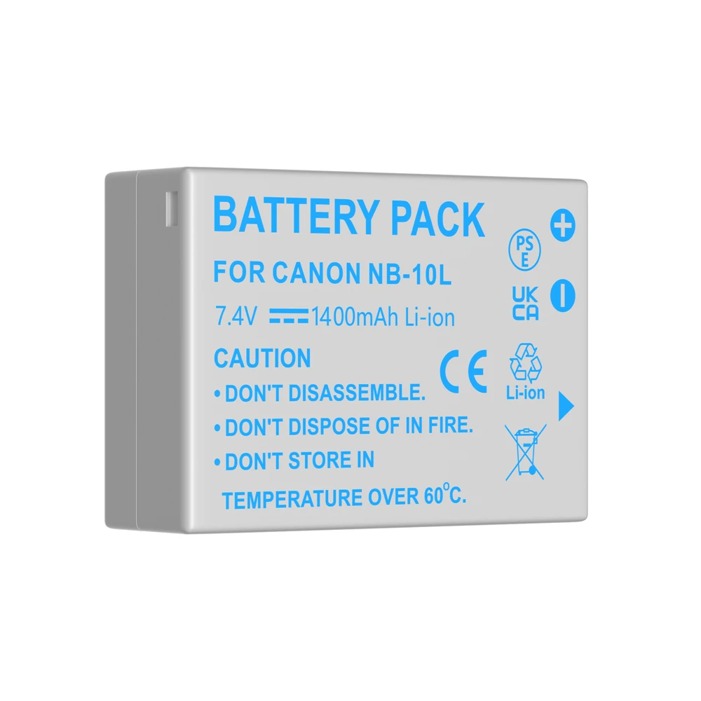 PALO NB-10L NB10L Camera Battery + LCD Dua USB Charger for Canon SX40 HS SX40HS SX50 HS SX50HS G1 X G1X G15 G16 SX60 HS G3X