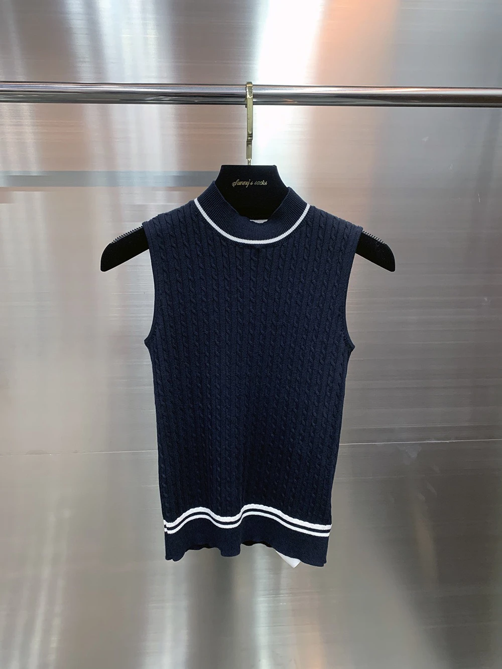 

Весна-лето, новый вязаный жилет из ультратонкого хлопка, тонкий круглый топ Ne Svel T irt для похудения для женщин, поездок на работу, Sle