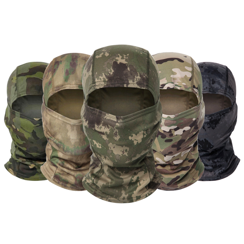  Camouflage Balaclava Hat Cycling Full Face Mask Outdoor Sports Hunting Hiking Ski Mask motorcycle Helmet Inner Cap 