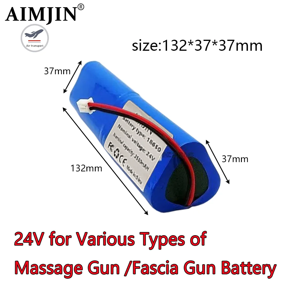 

24V 2500mAh New Li-ion Rechargeable Battery Pack for Phoenix A1 Massage Gun,Fascia Gun With BMS DIY Install