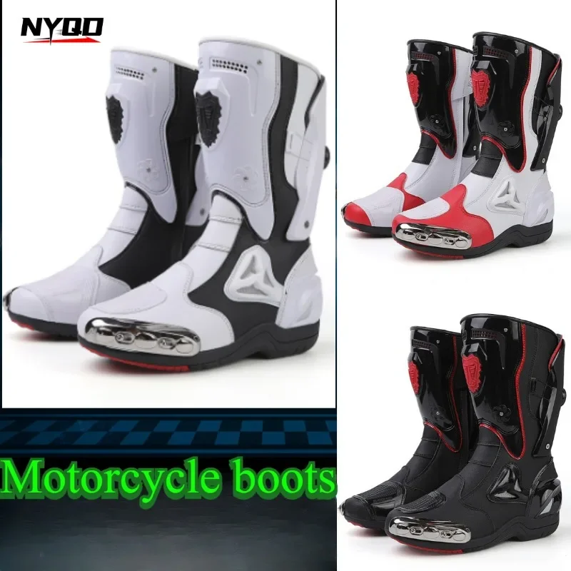 Motorcycle Platform Boots Motorcycle Cross-country Professional Racing Boots Breathable Wear Safety To Protect Motorcyclists