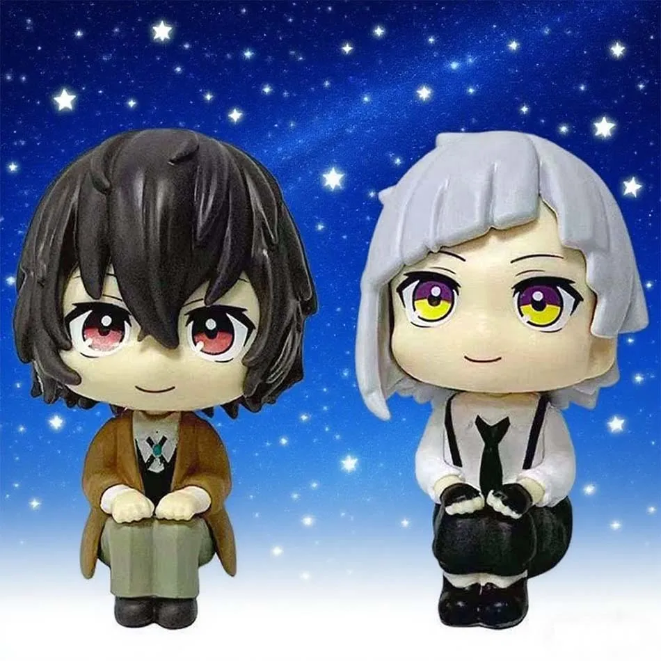 حار بيع MegaHouse LooK Up Bungou الكلاب الضالة دازاي أوسامو ناكاجيما أتسوشي ألعاب شخصيات الحركة البلاستيكية نموذج جمع Kwaii Q دمية #1