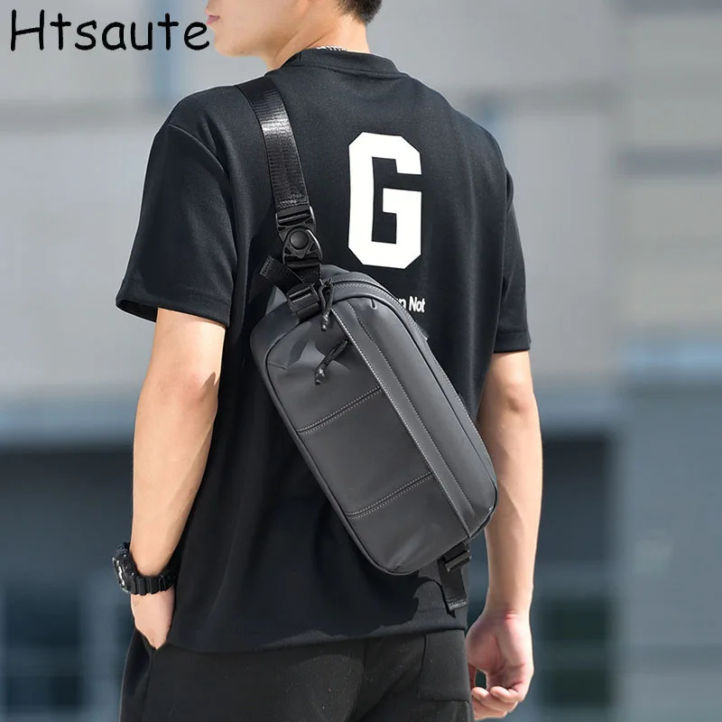 Men Portable Multifunctional Daily Shoulder Bags Trendy Street New Messenger Bag Men Sports Large Capacity Traveling Backpack