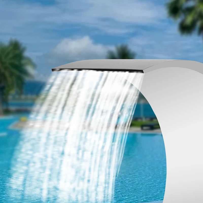 

STLF Stainless Steel Cascade Waterfall for Swimming Pool and Garden with Base or Without
