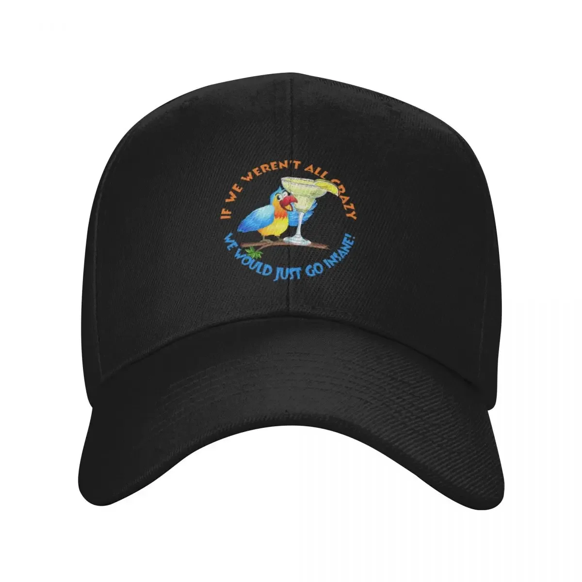 

Crazy, Insane Parrot Baseball Cap Sun Hat For Children hats for men sun hat Golf Wear Men Women's