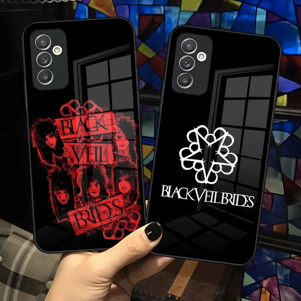 آندي بيرساك الحجاب العرائس BVB قضية الهاتف لسامسونج غالاكسي S25 S24 S23 S22 S20 S21 نوت 20 الترا زائد Fe غطاء فضي ملون
