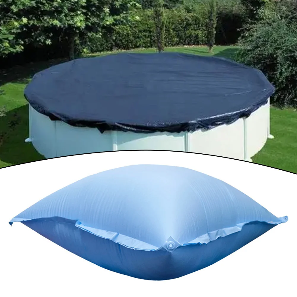 PVC inflatable pillow for above ground pools prevents rainwater and leaves accumulation heavy duty strong material