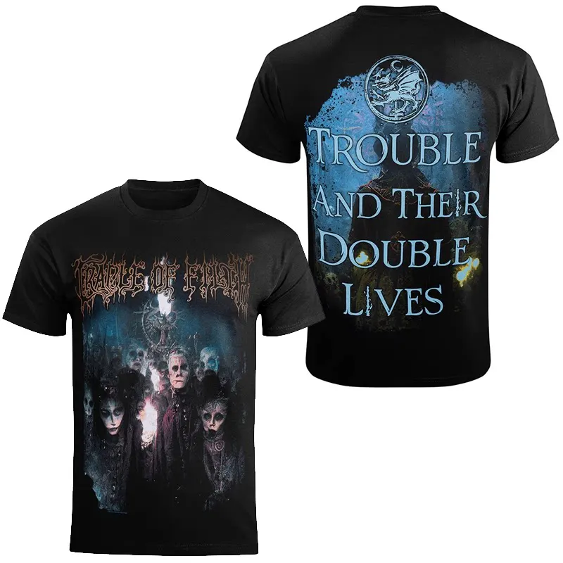 Best Cradle of Filth Band's Extreme Gothic Black Metal Rock Dark American Short-sleeved T-shirt