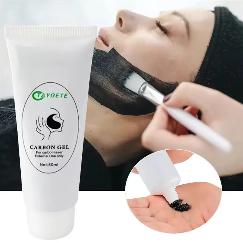 Black Carbon Gel Deep Cleaning Moisturizing Face Cream For ND Yag Laser Skin Rejuvenation Removal Blackhead Whitening Skin Care