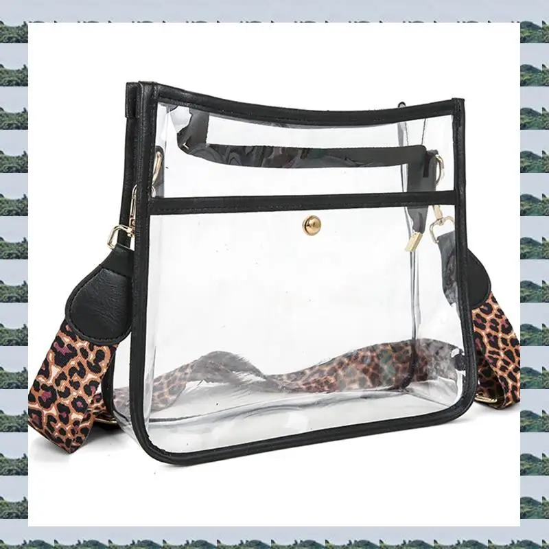 

ABQR Прозрачная сумка, одобренный стадионом, гитарный ремень на молнии, верхняя работа, школьные игры и концерты