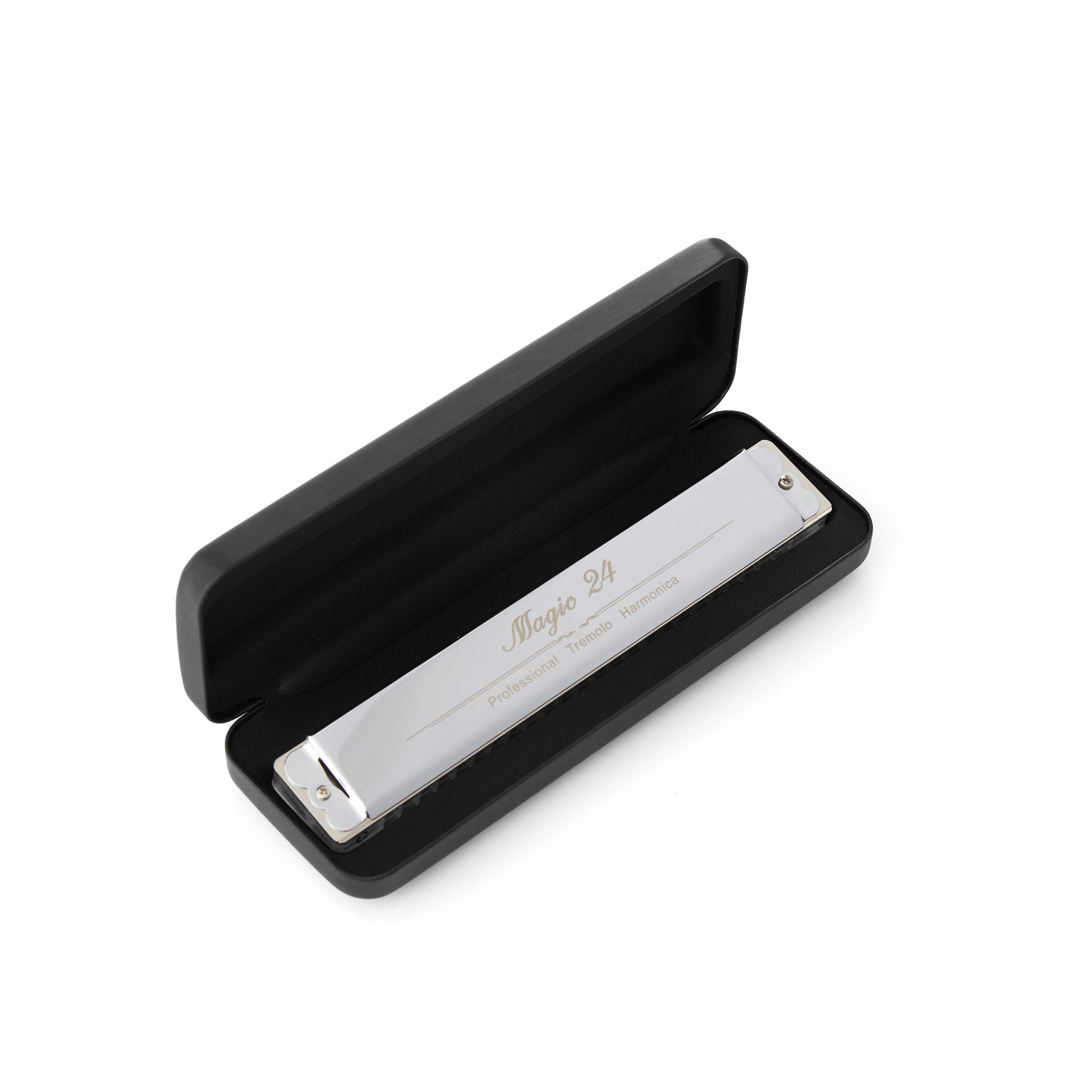 CONJURER 24 Holes Professional Tremolo Harmonica Magic 24 Instrument with Different Keys for Professionals Beginners WH24M