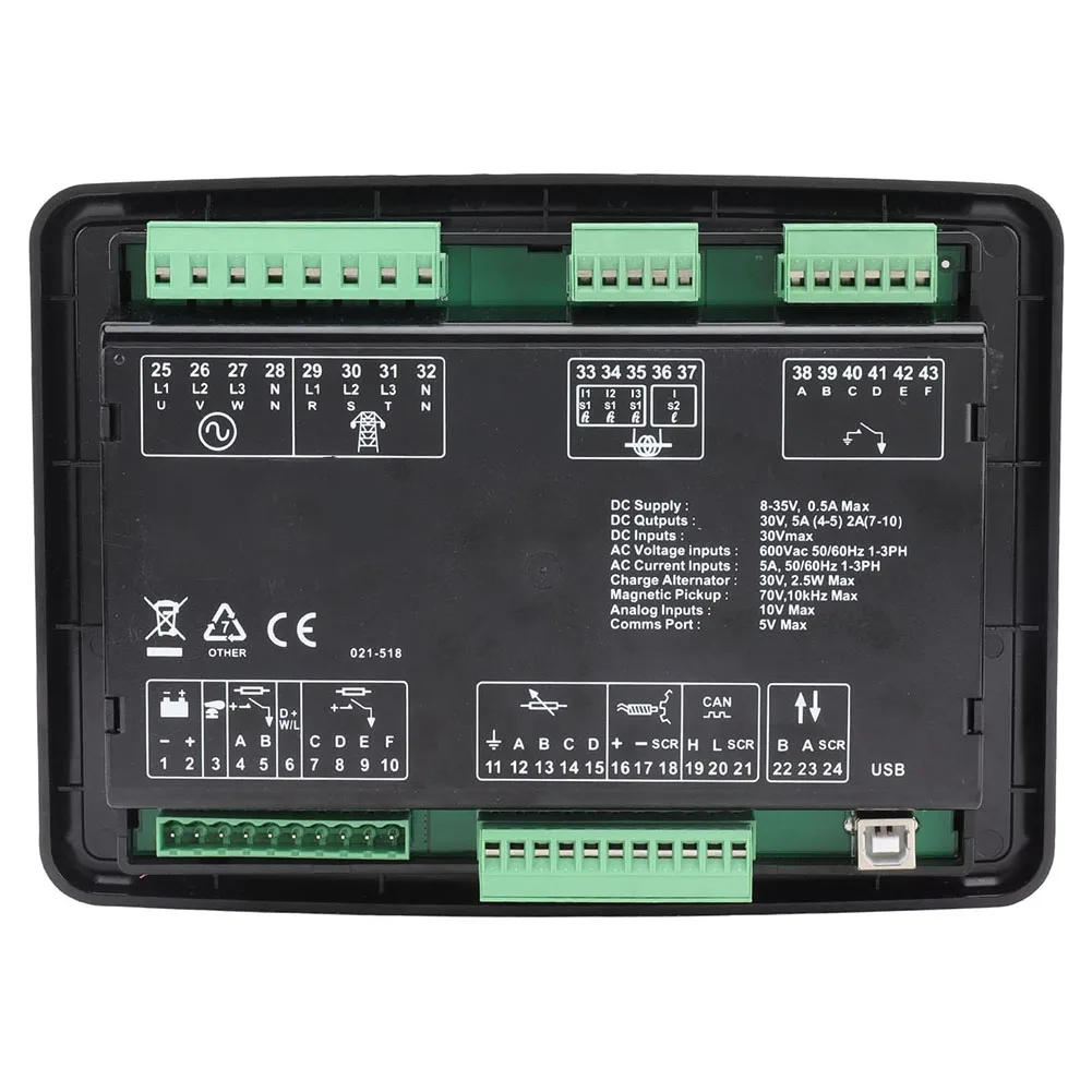 مراقبة المولدات DSE6020 التحكم في المولد نظام التحكم اليدوي المحلي ميزات قياس البيانات للتحكم التلقائي في الطاقة #2