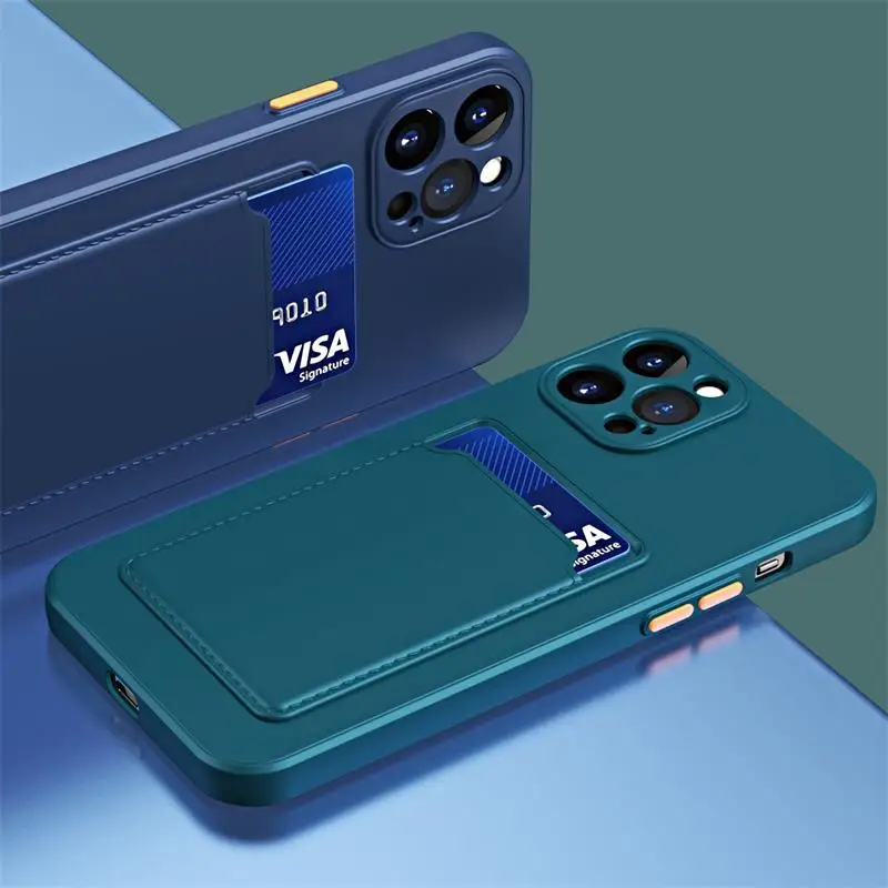 Card Holder Wallet Case For Poco M4 Pro Cases For Xiaomi Poco M 4 Pro M4Pro PocoM4 Pro 5G NFC Shockproof Liquid Silicone Cover image 4