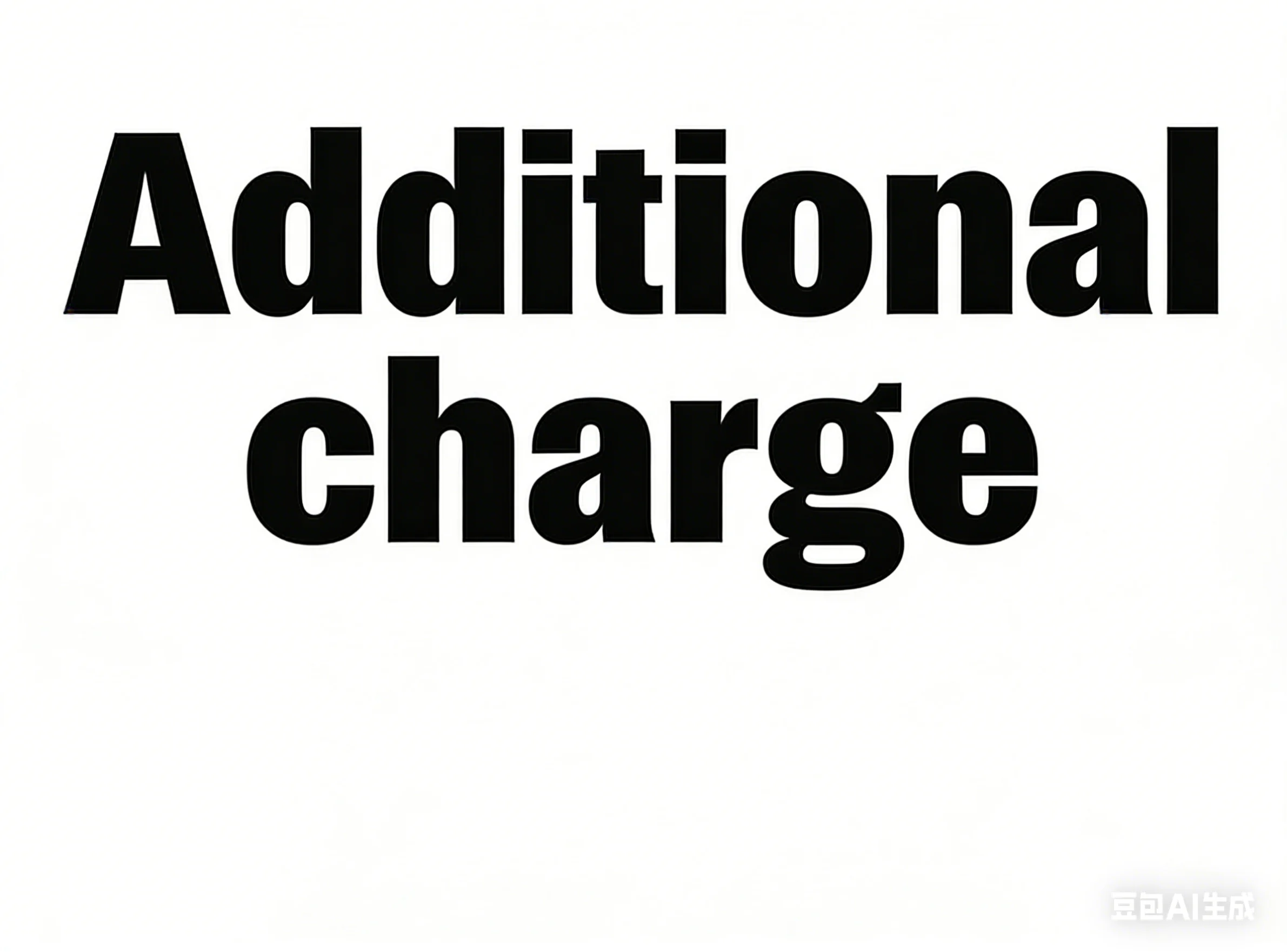 additional charge Extra fee