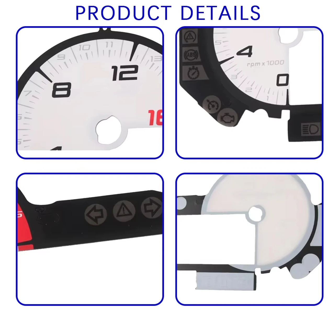 Motorcycle Instrument Cluster Decal Dashboard Gauge Face Sticker For BMW S1000RR 2015-2018 Direct Fit Accessories