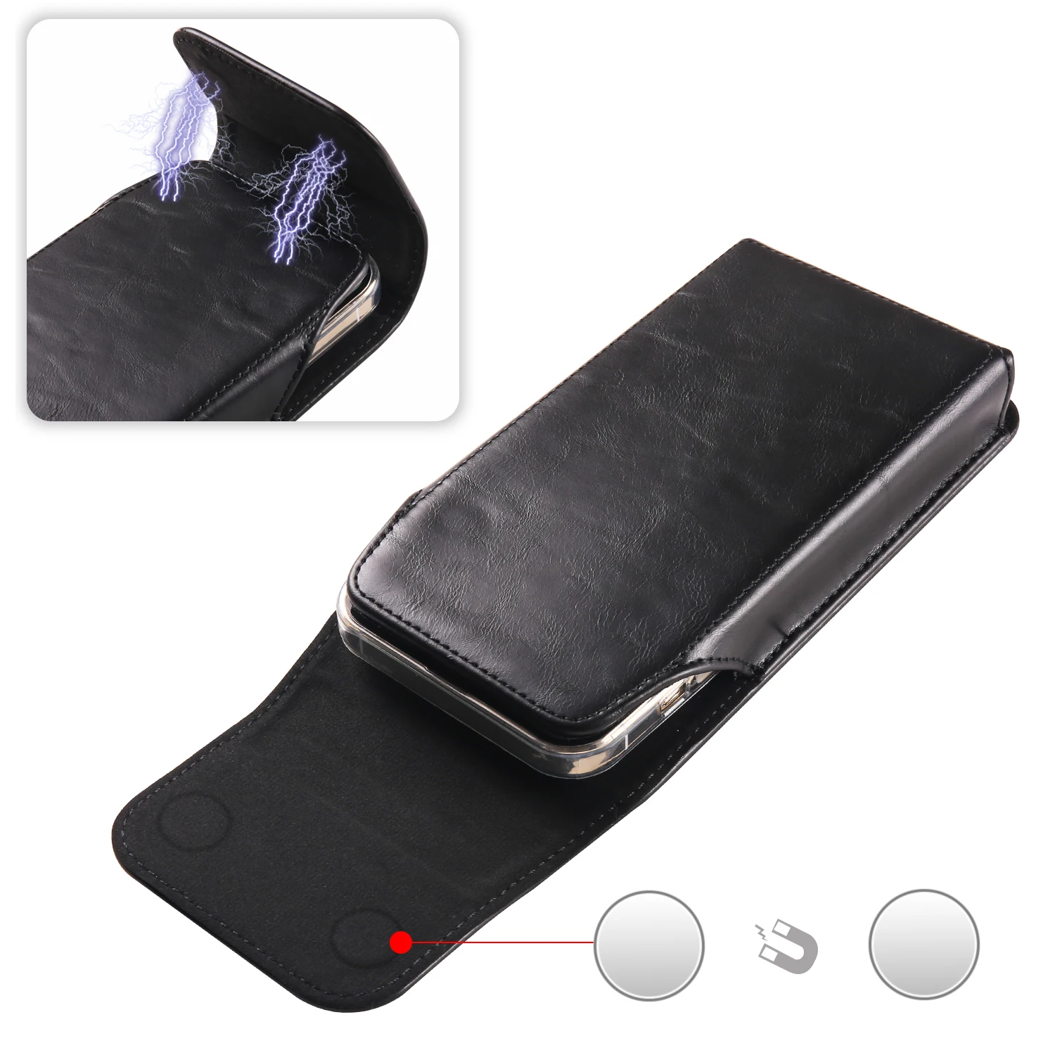 Kuh Leder Gürtel Clip Telefon Tasche Männer Taille Beutel Für Samsung Galaxy S24 Ultra S23 S22 S21 plus S20 FE Hinweis 20 Handy Fall Holster – Detail 21