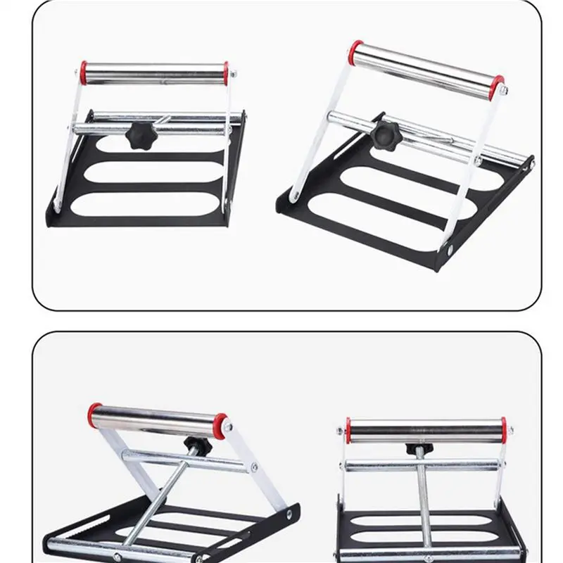 DT19-2X Adjustable Cutting Machine Support Frame With Foldable Miter Table Portable Woodworking Tool