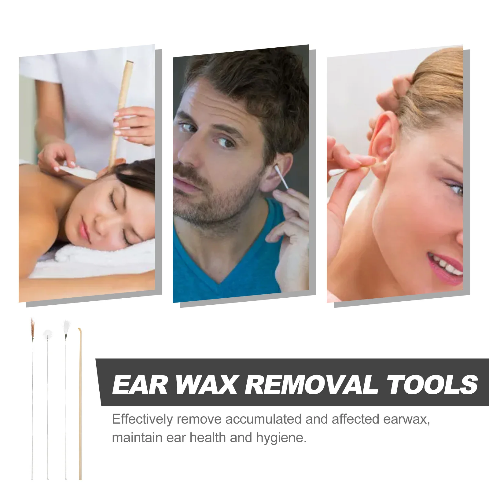 

1 комплект, набор для удаления ушной серы, безопасные и полезные инструменты для чистки ушей, эффективное облегчение зуда, портативный прочный подарок для семьи
