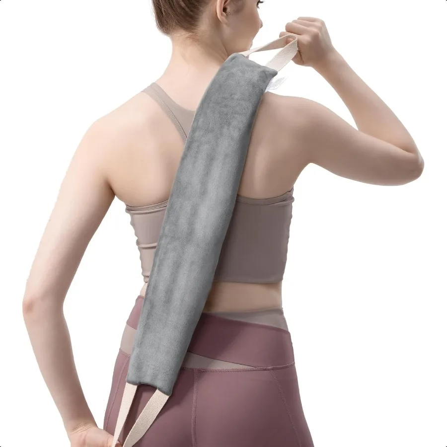 

Грелка для шеи, плеч и спины, можно использовать в микроволновой печи, моющийся чехол с ароматом лаванды, 1,5 фунта, теплая пленка для микроволновой печи