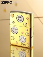 Zippo lighter Smile Grimace Golden Windproof Collection in box