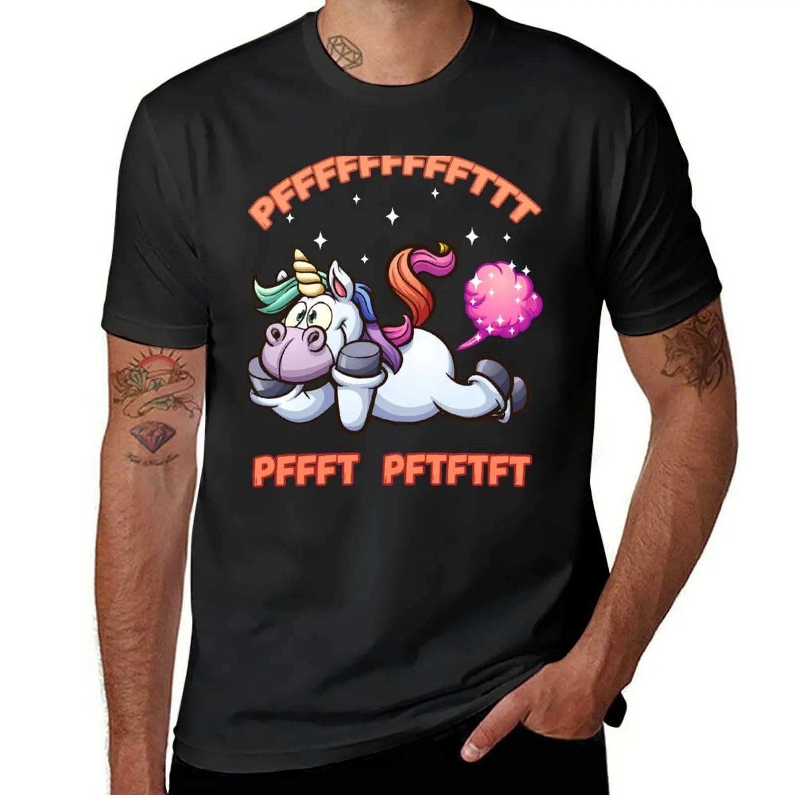 Pffftttt Farting Unicorn T-Shirt blanks oversized mens graphic t-shirts anime