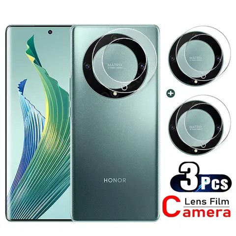 3 uds para Honor Magic 5 6 7 Lite Pro protectores de lentes de cámara para Honor X9A X9b X8A X8b X7A Magic 7 6 Pro películas de lentes traseros no de vidrio