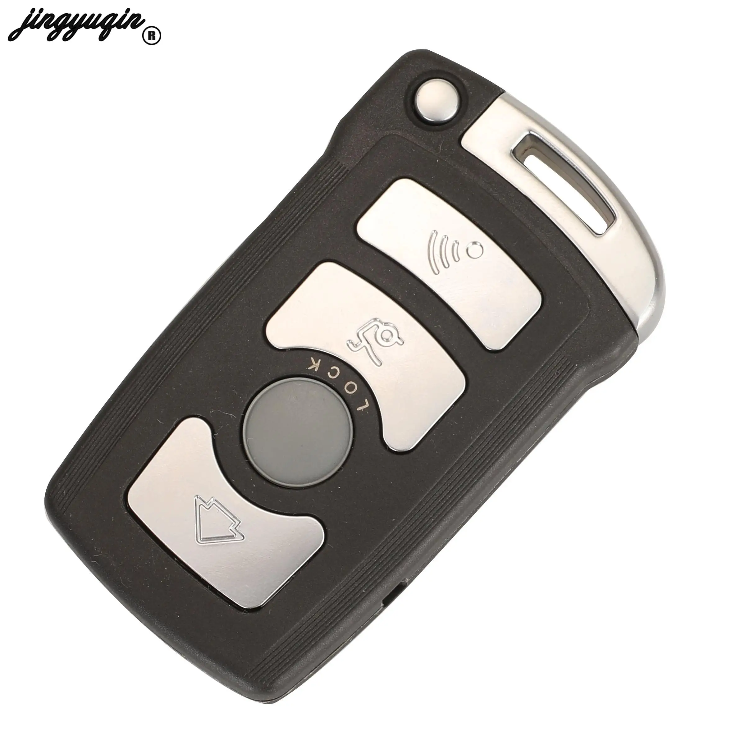 jingyuqin 4Button For BMW 7 SERIES E65 E66 with CHIP ID46 7953 CAS1 Remote key Fob 315Lp/315/433/868Mhz Uncut HU92 Keyless-go