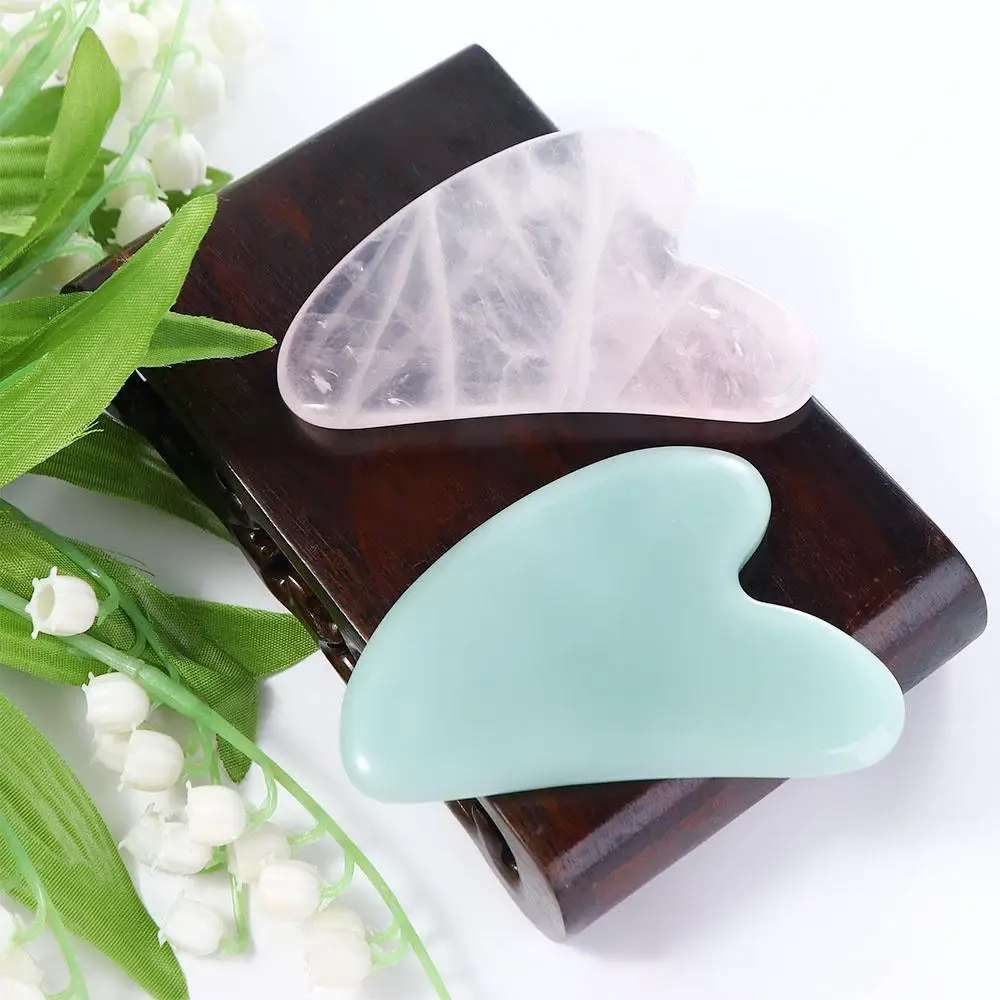 Natural Pressure Therapy Anti Wrinkle Relaxation Quartz GuaSha Board Massager Jade Massager Health Care