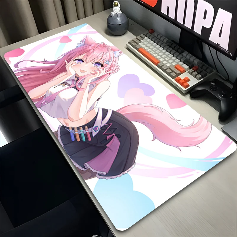 

Mouse Pad Laptop Anime Extended Desktop Mat Computer Gamer Mousepad PC Gaming H-hololive Hakui Koyori Accessories Keyboard Pad