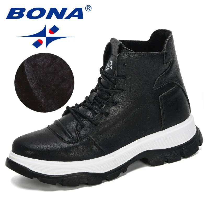 BONA 2023 New Designers Snow Shoes Women Outdoor Sports Warm WomanBoots Hiking Mountain Shoes Camping Climbing Footwear