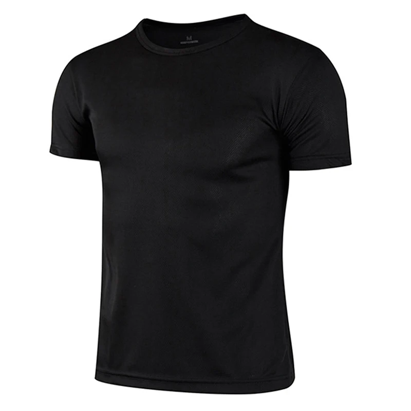 C.NEW S T-shirt Gym Shirt Trainer Running T-shirt Men Breathable Sportswear Quick-drying Round Neck Sport Women\'s Summer T-shirt