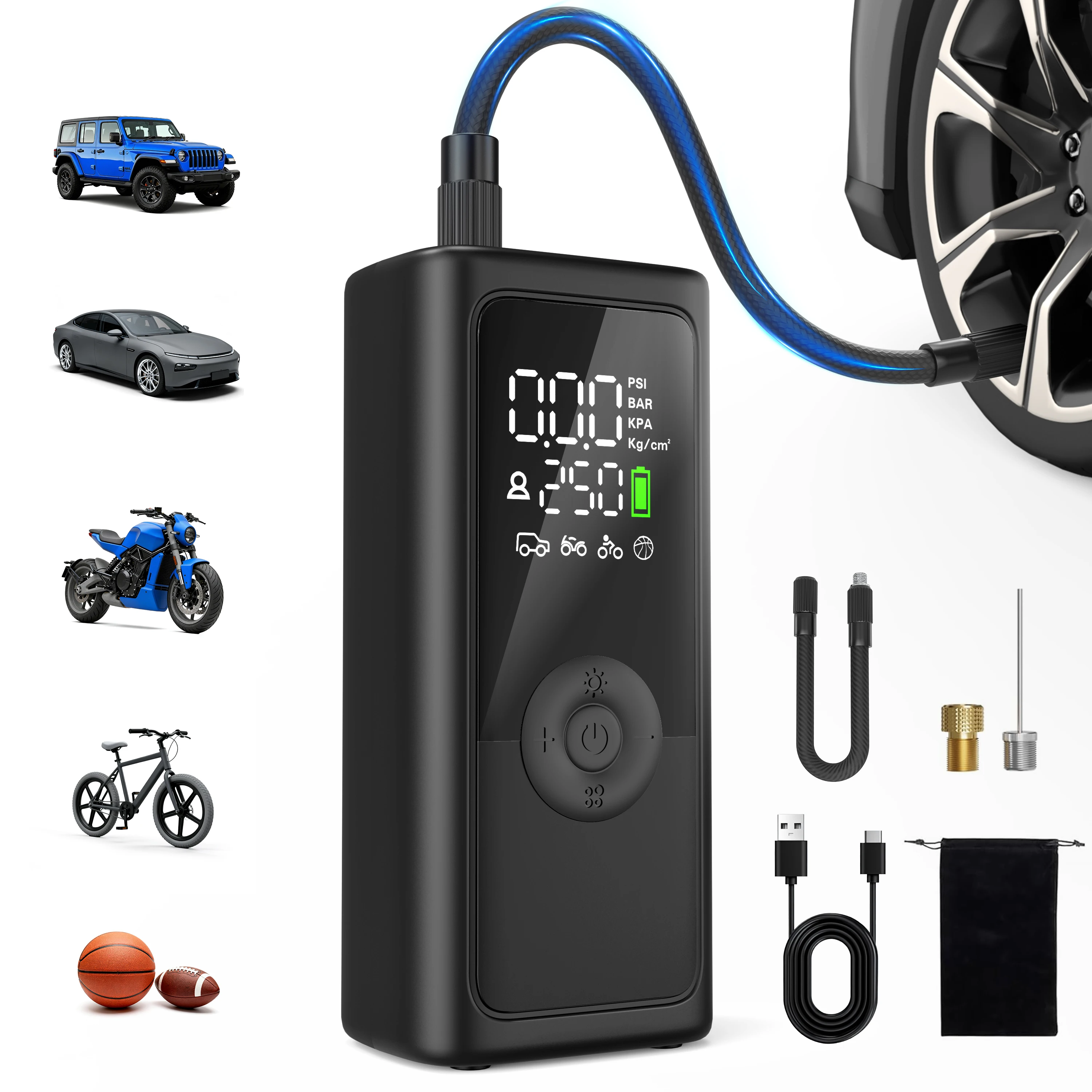 rechargeable-air-pump-portable-air-compressor-150psi-cordless-tire-inflator-for-motorcycle-bicycle-auto-tyre-balls-inflatable