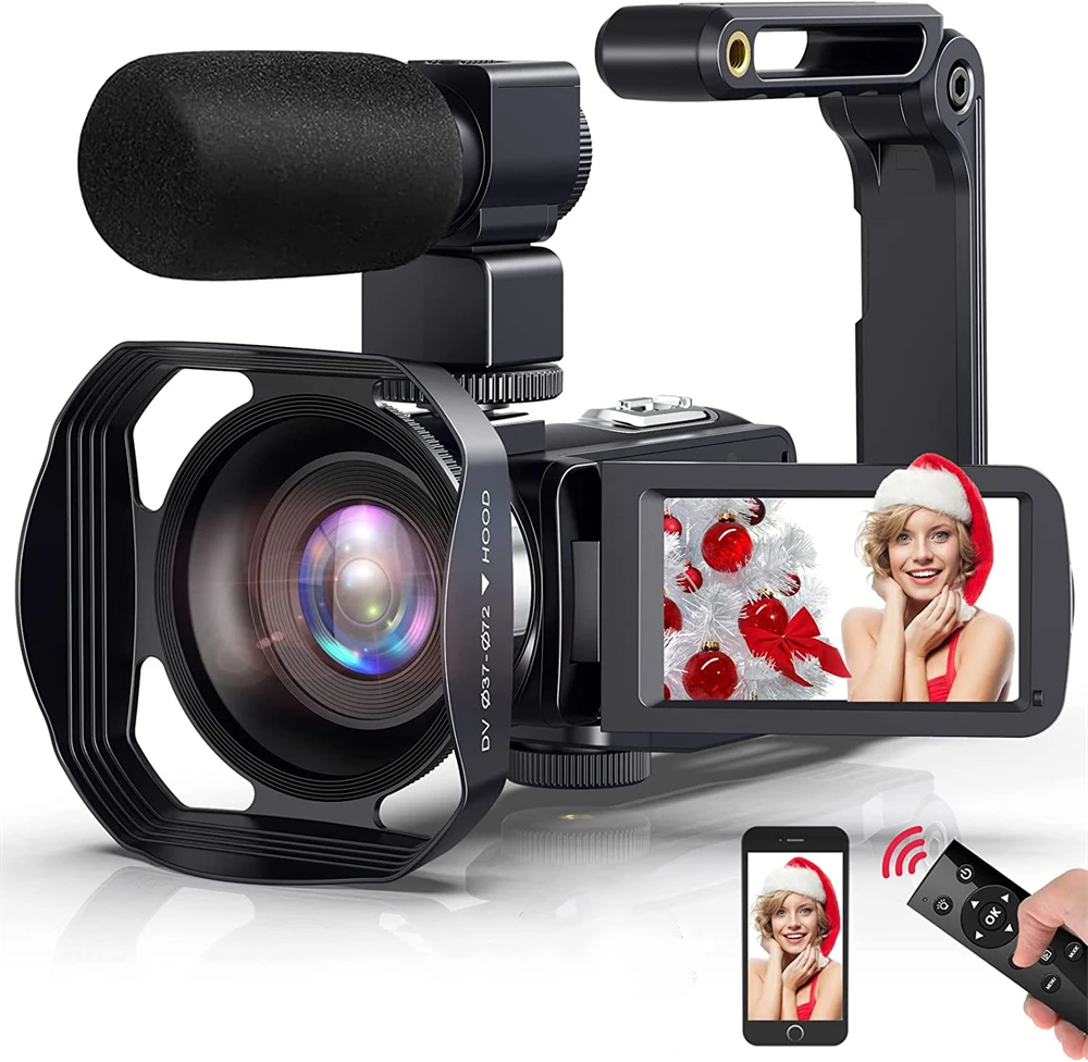 

4K Ultra HD Video Camera Vlogging Video Camera for YouTube 3.0Inch 48MP 18X Digital Zoom Wifi Webcam Camcorder Live Streaming