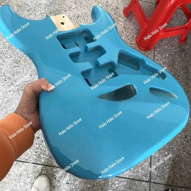 Guitar body, bright light, electric guitar, piano barrel, surf, green piano body, guitar DIY assembly, modified musical
