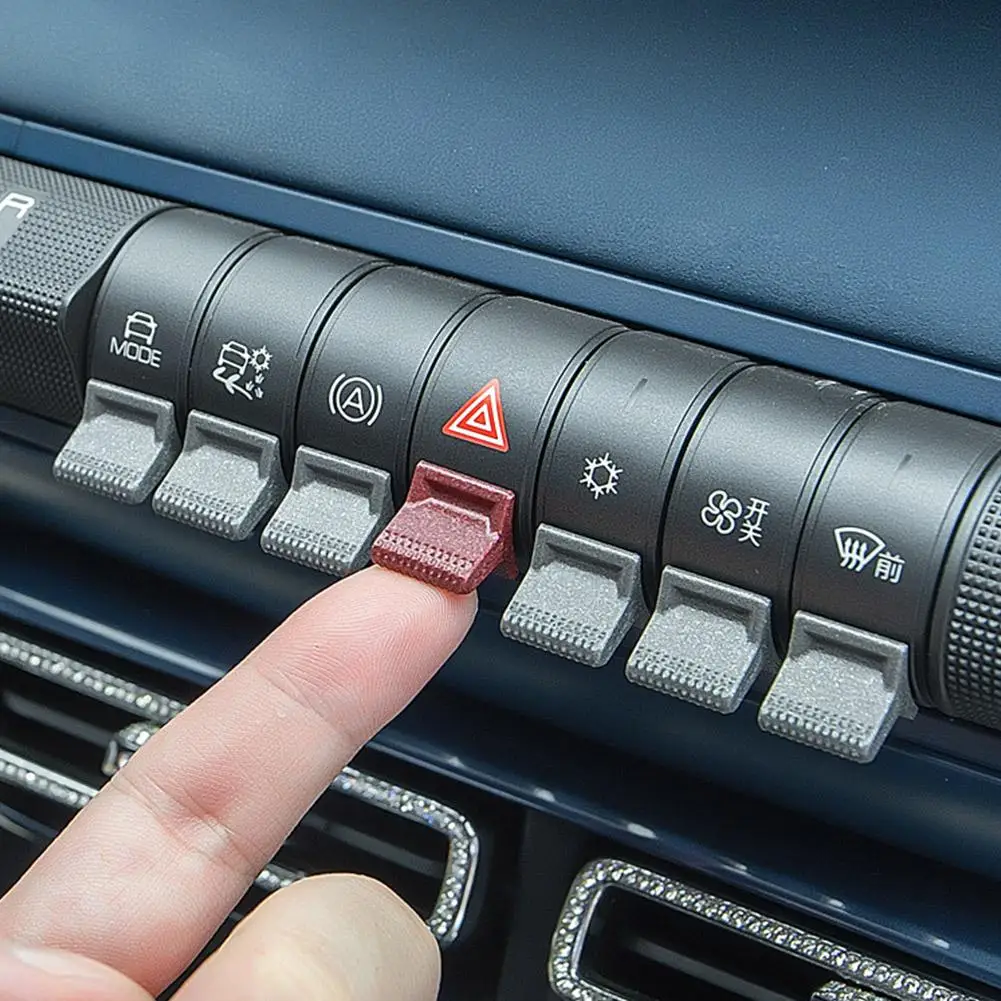 Für BYD Seagull Dolphin Armaturenbrett-Abdeckung aus Premium-Material, Stilvolles Design, Einfache Installation, AC-Lüftungsknopf-Abdeckung, Maßgeschneidert für den Fahrzeuginnenraum – Detail 11